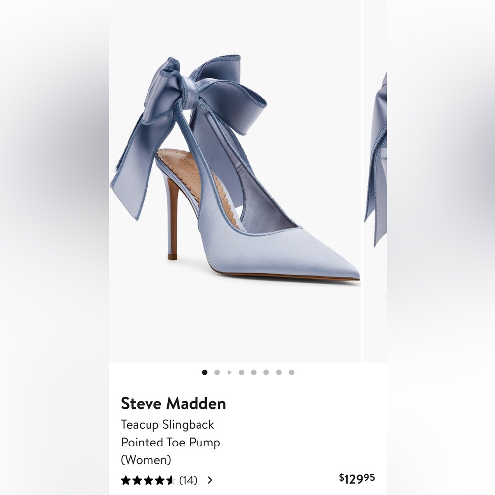 NEW IN BOX Steve Madden Blue Stiletto Heels with Bow